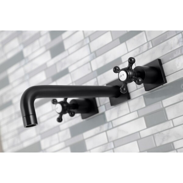 KS6020BX Wall Mount Tub Faucet, Matte Black